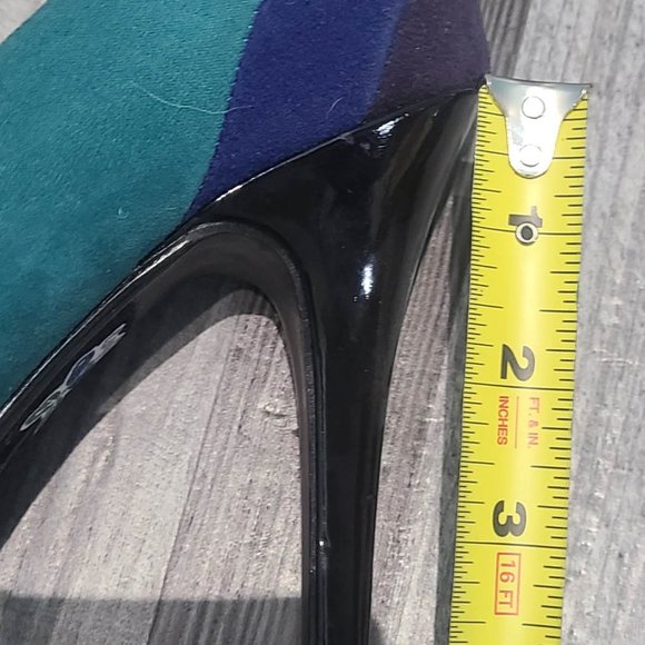 Blue Color-block High Heels - Picture 5 of 5